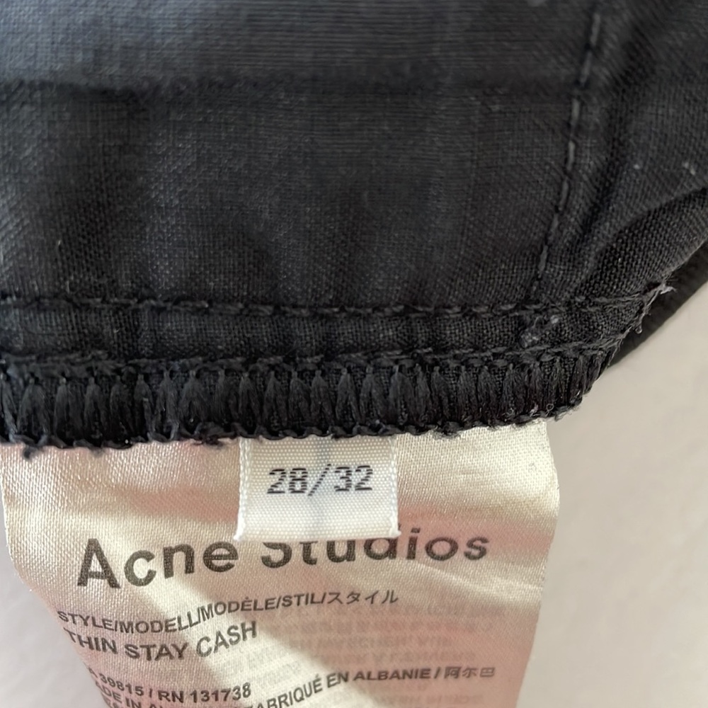 Acne Studios Straight leg black jeans - Picture 7 of 7